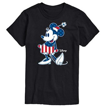 Disney's Minnie Mouse Men's Americana Flag Graphic Tee