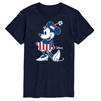 Disney's Minnie Mouse Men's Americana Flag Graphic Tee