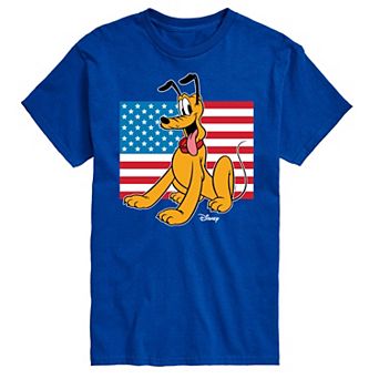 Disney's Pluto Men's Americana Flag Graphic Tee