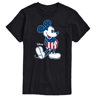 Disney's Mickey Mouse Men's Americana Flag Graphic Tee