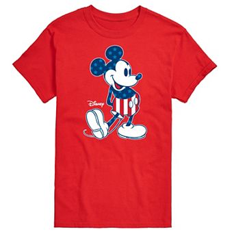 Disney's Mickey Mouse Men's Americana Flag Graphic Tee