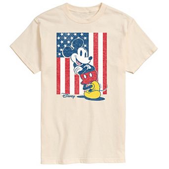 Disney's Mickey Mouse Men's Americana Flag Graphic Tee