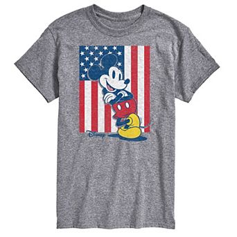 Disney's Mickey Mouse Men's Americana Flag Graphic Tee