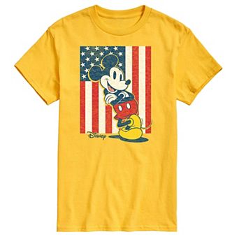 Disney's Mickey Mouse Men's Americana Flag Graphic Tee