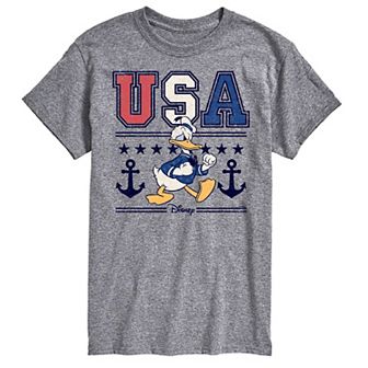 Disney's Donald Duck Men's USA Naval Graphic Tee