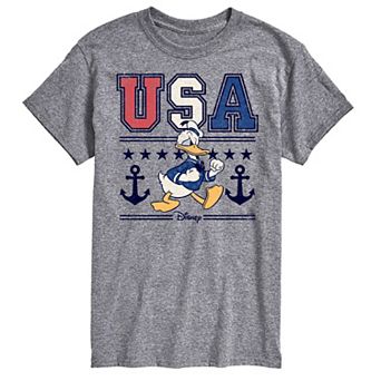 Disney's Donald Duck Men's USA Naval Graphic Tee