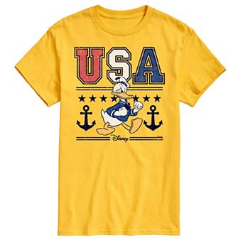 Disney's Donald Duck Men's USA Naval Graphic Tee