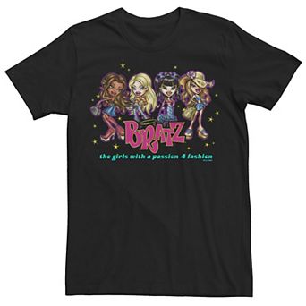 Juniors' Bratz Group The Girls With A Passion For Fashion Boyfriend Graphic Tee