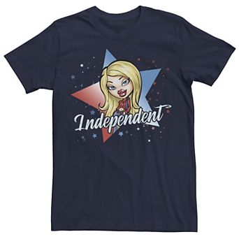Juniors' Bratz Cloe Fourth of July Independent Star Boyfriend Graphic Tee