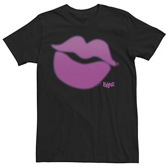 Juniors' Bratz Big Purple Kiss Boyfriend Graphic Tee