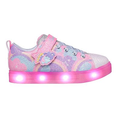  Skechers® Twinkle Toes: Twinkle Sparks Ice 2.0 Shimmering Sky Little Kid Girls' Light-Up Shoes