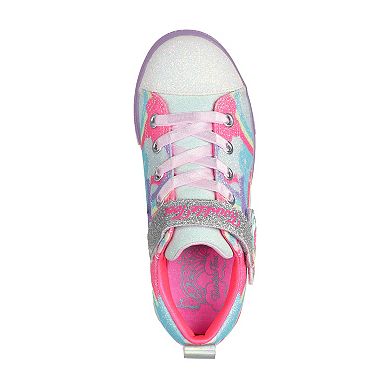  Skechers® Twinkle Toes: Twinkle Sparks Ice 2.0 Shimmering Sky Little Kid Girls' Light-Up Shoes