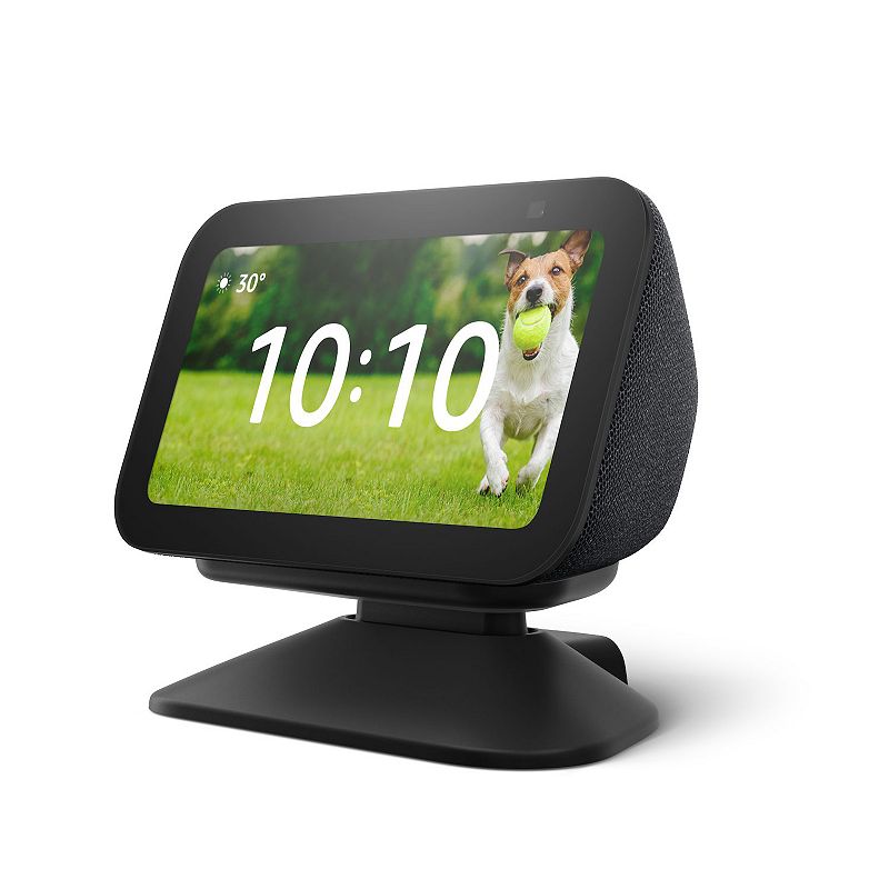 Amazon - Echo Show 5 (3rd Gen) Adjustable Stand with USB-C Charging Port - Charcoal