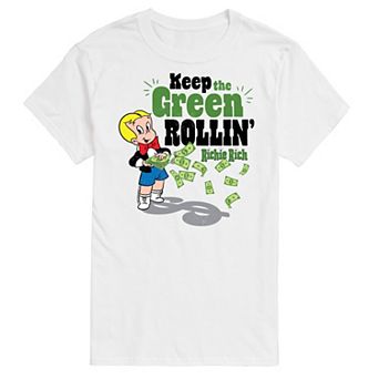 Big & Tall Richie Rich Keep The Green Rolling Graphic Tee