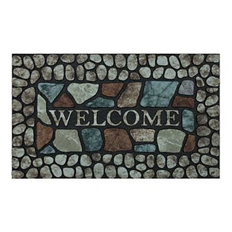 Sonoma Goods For Life® Pebble Slate Welcome 18" x 30" All Weather Doormat