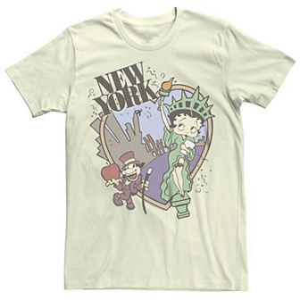 Juniors' Betty Boop New York City Boyfriend Graphic Tee