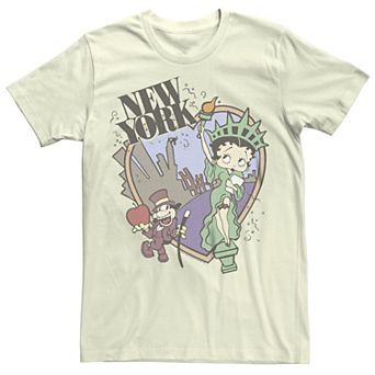 Juniors' Betty Boop New York City Boyfriend Graphic Tee