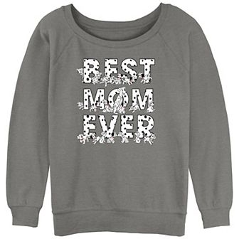Disney's 101 Dalmatians Juniors' Best Mom Ever Slouchy Graphic Sweatshirt