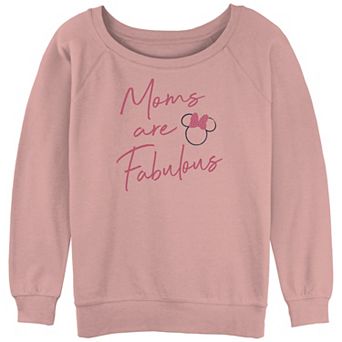 Juniors' Minnie Mouse Head Moms Are Fabulous Graphic Fleece