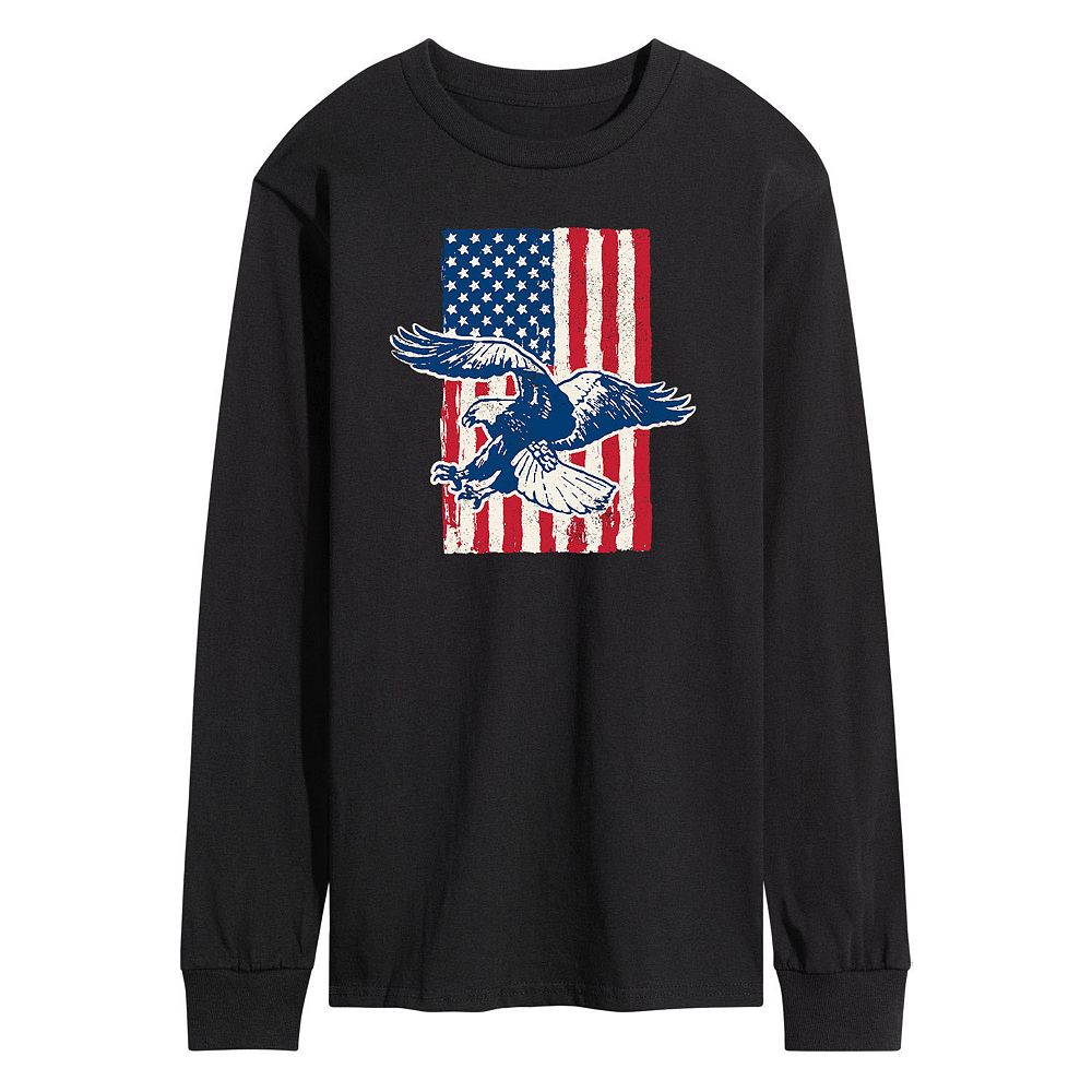 Customizable Tshirt With American Eagle Flag