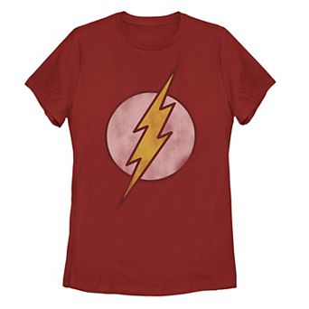 Juniors' The Flash Distressed Logo Graphic Tee