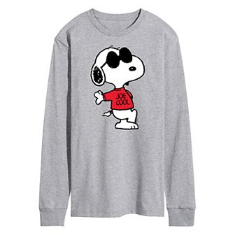 Men's Peanuts Joe Cool Long Sleeve Graphic Tee