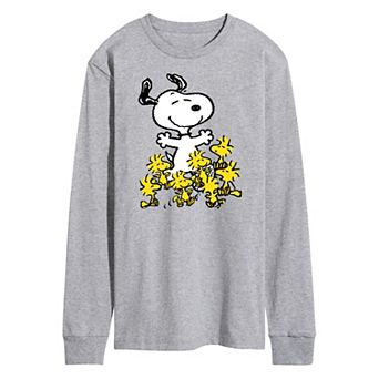 Men's Peanuts Party Long Sleeve Graphic Tee