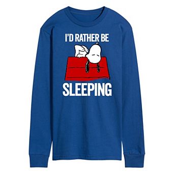 Men's Peanuts Still Sleeping Long Sleeve Graphic Tee