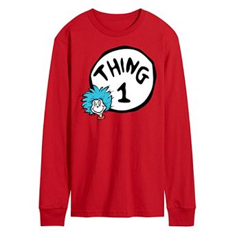 Men's Dr. Seuss Thing One Long Sleeve Graphic Tee