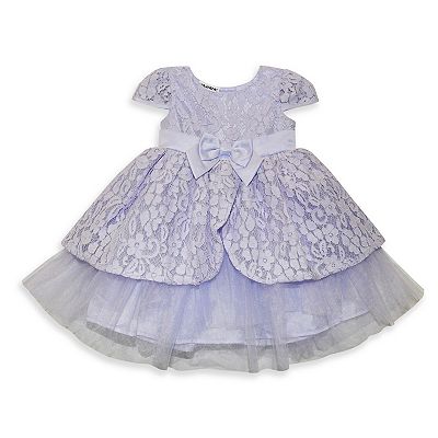 blueberi boulevard lace dress Toddler Girl Blueberi Boulevard Lace Fit and Flare Wrap Dress