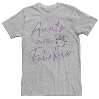 Disney's Minnie Mouse Juniors' Polka Dot Bow Aunts Are Fabulous Boyfriend Graphic Tee