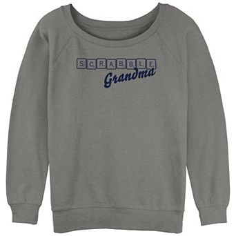 Juniors' Scrabble Grandma Tiles Slouchy Terry Pullover