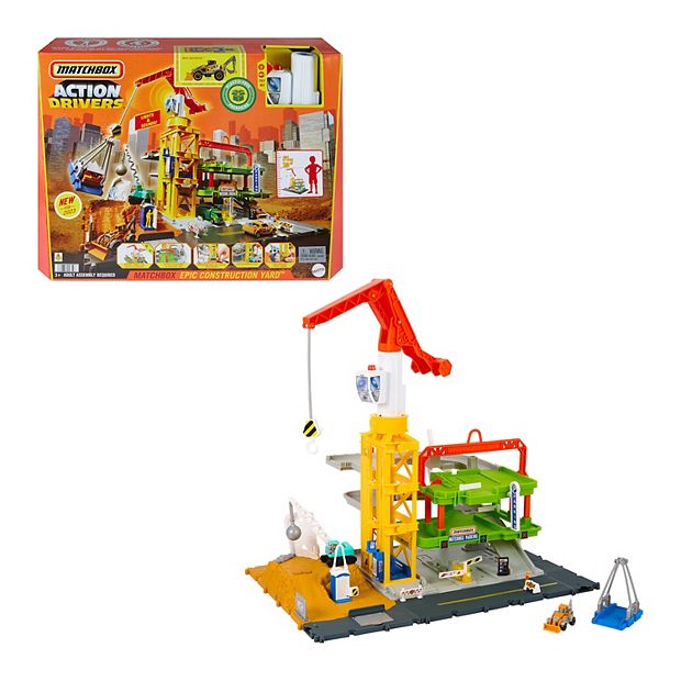 Mattel Matchbox Action Drivers Construction Playset & Construction