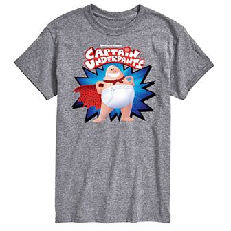 Big & Tall Captain Underpants Logo Graphic Tee
