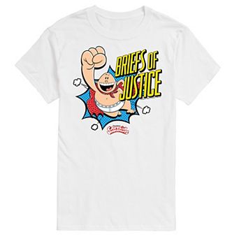 Big & Tall Captain Underpants Briefs Of Justice Graphic Tee