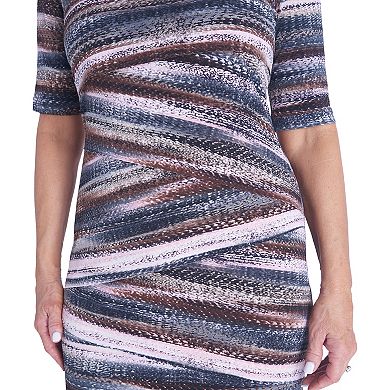 Women's Connected Apparel Laser-Cut Tiered Dress