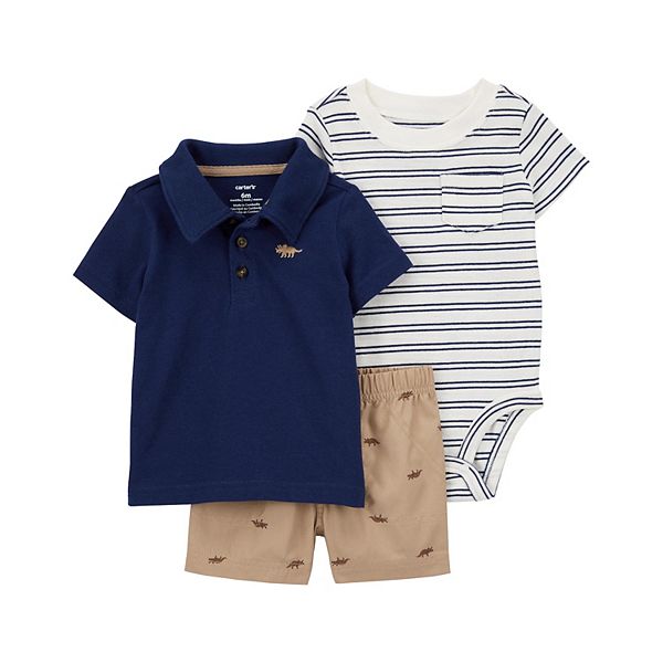 Baby Boy Carter's 3-Piece Shorts, Top, and Bodysuit Set