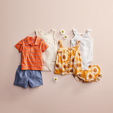Baby Girl Carter's 3-Piece Floral Shorts, Top, and Bodysuit Set