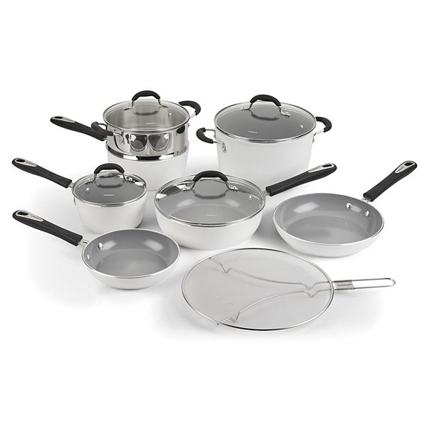 Cuisinart® Ceramica® XT Matte Collection Ceramic Nonstick 12-pc. Cookware Set - White