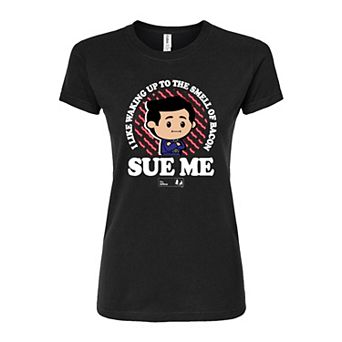 Juniors' The Office Sue Me Fitted Tee