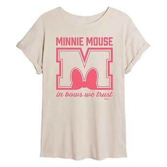 Disney's Juniors' In Bows We Trust Oversized Tee
