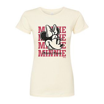 Disney's Juniors' Collegiate Fitted Tee