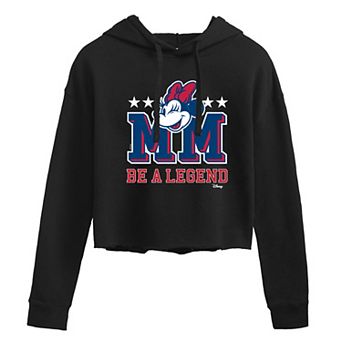 Disney's Minnie Mouse Juniors' Be A Legend Cropped Hoodie