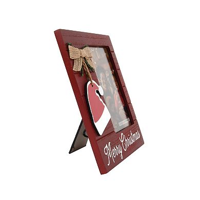 Merry Christmas Santa Hat Dangle Picture Frame