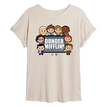 Juniors' The Office Dunder Mifflin Oversized Tee