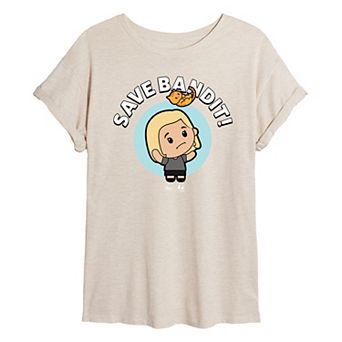 Juniors' The Office Save Bandit Oversized Tee