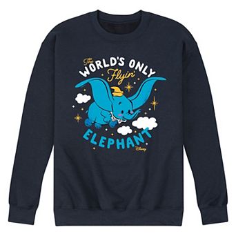 Disney's Dumbo Men's Flying Elephant Graphic Fleece Pullover