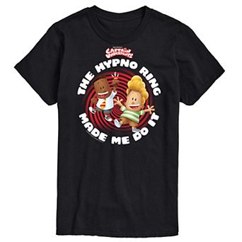 Men's Captain Underpants Hypno Ring Graphic Tee