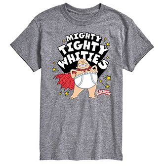Men's Captain Underpants Mighty Tighty Whities Graphic Tee