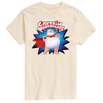Men's Captain Underpants Logo Graphic Tee
